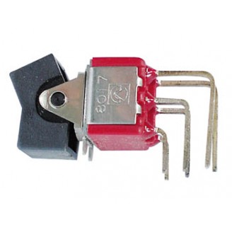 HAAKSE VERTICALE ROCKERSCHAKELAAR VOOR PCB DPDT (ON)-OFF-(ON)