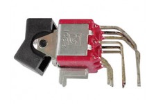 HAAKSE VERTICALE ROCKERSCHAKELAAR VOOR PCB 3PDT ON-OFF-ON HAAKSE VERTICALE ROCKERSCHAKELAAR VOOR PCB 3PDT ON-OFF-ON