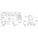 VERTICALE PADDLE SCHAKELAAR VOOR PCB 4PDT ON-ON