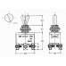 MAXI TUIMELSCHAKELAAR DPDT ON-OFF-ON 5A/250V