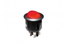 VERLICHTE ROCKERSCHAKELAAR - ROOD - 2P/ON-OFF