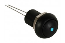 MINIATUUR DRUKSCHAKELAAR MET BLAUWE LED 1P SPST OFF-ON MINIATUUR DRUKSCHAKELAAR MET BLAUWE LED 1P SPST OFF-ON