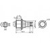 RONDE METALEN DRUKKNOP SPDT 1NO 1NC