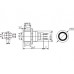 RONDE METALEN SCHAKELAAR SWITCH SPDT 1NO 1NC - RODE RING