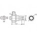 RONDE METALEN SCHAKELAAR SPDT 1NO 1NC - WITTE RING