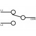 RONDE METALEN DRUKKNOP SPDT 1NO 1NC - GROENE RING