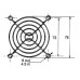 ROOSTER VOOR VENTILATOR 80 x 80mm