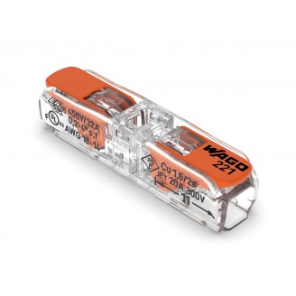 Inline lasconnector met hendels 0,2 - 4 mm² - voor alle soorten geleiders