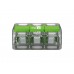 Compacte lasstekker 3 x 0,2 - 4 mm² voor alle draadtypes - groen