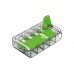 Compacte lasstekker 5 x 0,2 - 4 mm² voor alle draadtypes - groen