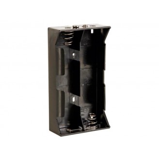 BATTERIJHOUDER VOOR 4 x D-BATTERIJEN (MET BATTERIJCLIPS)