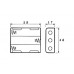 BATTERIJHOUDER VOOR 3 x AA-CEL (MET DRADEN)