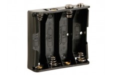 BATTERIJHOUDER VOOR 4 x AA-CEL (VOOR BATTERIJCLIPS)