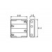 BATTERIJHOUDER VOOR 4 x AA-CEL (VOOR BATTERIJCLIPS)