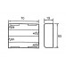 BATTERIJHOUDER VOOR 4 x AA-CEL (MET DRADEN)