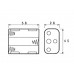 BATTERIJHOUDER VOOR 6 x AA-CEL (VOOR BATTERIJCLIPS)