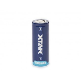 XTAR - OPLAADBARE LITHIUM-ION BATTERIJ 3.6 V - 5000 mAh - 26650