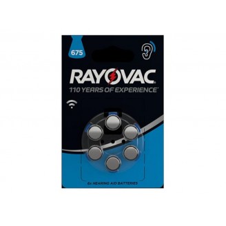 RAYOVAC ZINC AIR KNOOPCEL 1.45 V - 630 mAh 4600.745.416 (6 st./bl)