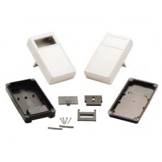 DRAAGBARE BEHUIZING - GRIJS 180 x 100 x 43mm - OPEN DISPLAY