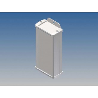 ALUMINIUM BEHUIZING - WIT - 125 x 59.9 x 30.9 mm - met flens