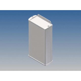 ALUMINIUM BEHUIZING - WIT - 160 x 85.8 x 36.9 mm - met flens