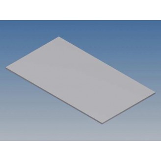 ALUMINIUM PANEEL VOOR 10002 / MC 12 - ZILVER - 77 x 42.5 x 1 mm