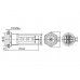 BUZZER - ROESTVRIJ STAAL - VOOR INBOUW - 19mm