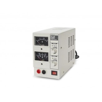 DC-LABVOEDING 0-15 VDC / 0-2 A - ANALOOG