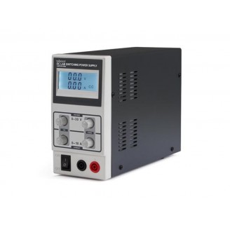 SCHAKELENDE DC-LABOVOEDING 0-30 VDC / 0-10 A MAX MET LCD-SCHERM