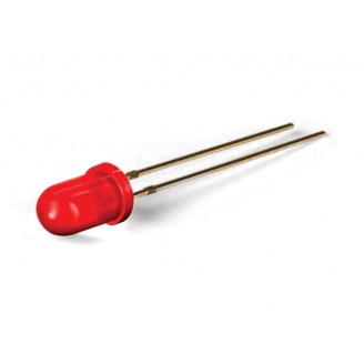 5mm standaard LED lamp rood diffuus