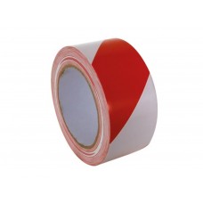 MARKEERTAPE - 50 mm x 33 m - ROOD/WIT