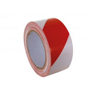 MARKEERTAPE - 50 mm x 33 m - ROOD/WIT