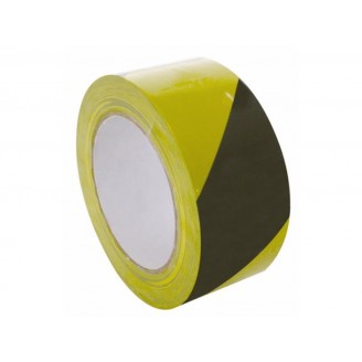 MARKEERTAPE - 50 mm x 33 m - GEEL/ZWART