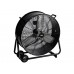 VLOERVENTILATOR - DRUM - METAAL -   60 cm - ZWART
