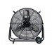 VLOERVENTILATOR - DRUM - METAAL -   60 cm - ZWART