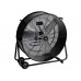 VLOERVENTILATOR - DRUM - METAAL -   75 cm - ZWART