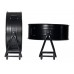 VLOERVENTILATOR - DRUM - METAAL -   75 cm - ZWART