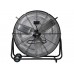 VLOERVENTILATOR - DRUM - METAAL -   75 cm - ZWART