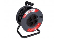 KABELHASPEL 25 m - 3G1.5 - 4 STOPCONTACTEN - RANDAARDE
