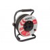 PROFESSIONELE NEOPREEN KABELHASPEL - 40 m - 3G2.5 - 4 STOPCONTACTEN - PENAARDE