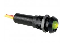 LED LAMP 12V GROEN - ZWARTE BEHUIZING