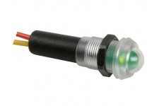 WATERBESTENDIGE LED LAMP 12V GROEN - ZWARTE BEHUIZING