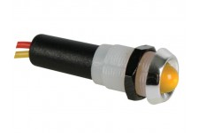 LED LAMP 24V GEEL - CHROMEN BEHUIZING