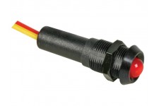 LED LAMP 5V ROOD - ZWARTE BEHUIZING