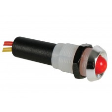 LED LAMP 5V ROOD - CHROMEN BEHUIZING