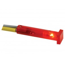 VIERKANTE SIGNAALLAMP 7 x 7mm 12V ROOD