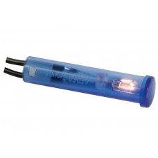 RONDE 7mm SIGNAALLAMP 12V BLAUW