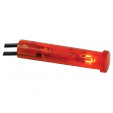 RONDE 7mm SIGNAALLAMP 12V ROOD