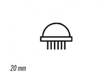 JUMBO LED 20mm ROOD DIFFUUS