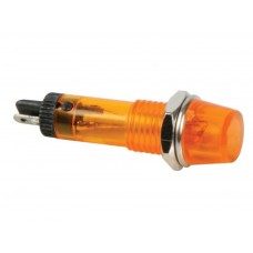 RONDE SIGNAALLAMP 8mm 12V ORANJE